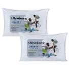 Kit 2 Travesseiros King Super Macio Liberty Altenburg Percal 180 Fios 50cm x 90cm x 16cm