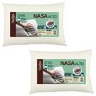 Kit 2 Travesseiros NASA Alto Duoflex Antiácaro Com Espuma Viscoelástica NS1119 Kit 2 Travesseiros NASA Alto Duoflex Antiácaro Com Espuma Viscoelástica NS1119