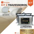 Kit 2 Travesseiros NASA com Cetim e Tecnologia Anti Frizz