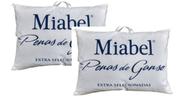 Kit 2 Travesseiros Penas de Ganso Miabel