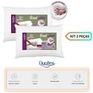 Kit 2 Travesseiros Real Látex Baixo Duoflex - Toque Macio Aveludado e Fresco