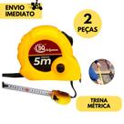 Kit 2 Trenas Com Trava Freio de 5M 24mm Inovador Freio Manual, Maior Agilidade na Aferição das Medida Ideal para Profissionais da Construção Civil