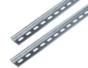 Kit 2 Trilho Din Perf 35x7,5x1000mm Ferro Zincado