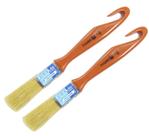 Kit 2 Trinchas Tigre 696 3/4 Polegadas Cerda Branca Verniz Stain Madeira