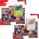 Kit 2 Triple Pack Pokémon Escarlate e Violeta Rivais Predestinados Zarude e Eevee Copag Cards Cartas