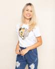 Kit 2 tshirt feminina camiseta tigre 100% algodão Kit 2 tshirt feminina camiseta tigre 100% algodão