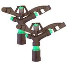 Kit 2 Un. Aspersor De Impacto 1" POL irrigador canhão alcance até 30 metros de Pasto Horta Jardim