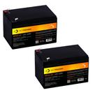Kit 2 Un Baterias Seladas 12V 12ah GetPower - Vrla (AGM)