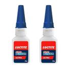 Kit 2 un cola instantânea super bonder mega loctite Kit 2 un cola instantânea super bonder mega loctite