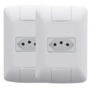 Kit 2 Un - Conjunto Tomada 2p+t 20a/250v Branco Aria - Tramontina-4206