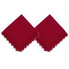 Kit 2 Un Guardanapo Renda Guipir Vermelho 45X45Cm Rafimex Kit 2 Un Guardanapo Renda Guipir Vermelho 45X45Cm Rafimex