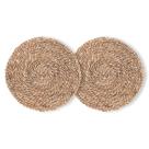Kit 2 Un Jogo Americano Fibra Natural Seagrass 38Cm Rafimex