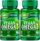 Kit 2 Un. Ômega 3 Vegan 480mg 120 Caps 100% Vegetal Unilife
