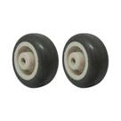 Kit 2 un roda borracha termoplástica 2 pol 40kg p/ rodízio