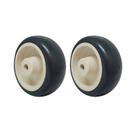 Kit 2 un roda borracha termoplástica 3 pol 70kg p/ rodízio Kit 2 un roda borracha termoplástica 3 pol 70kg p/ rodízio