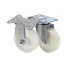 Kit 2 un roda rodízio fixo e giratório nylon 4 pol 100mm Kit 2 un roda rodízio fixo e giratório nylon 4 pol 100mm