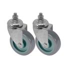 Kit 2 un roda rodízio giratório rosca pvc bp 5 pol 130mm