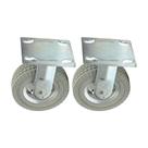 Kit 2 un rodizio fixo roda maciça pu 6x2 Kit 2 un rodizio fixo roda maciça pu 6x2