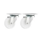 Kit 2 un rodízio roda giratório nylon aço 1" 25mm 10kg