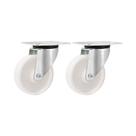 Kit 2 un rodízio roda giratório nylon aço 3" 76mm 100kg