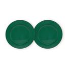 Kit 2 Un Sousplat Redondo Verde Polipropileno 33Cm Rafimex