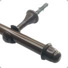 Kit 2 Un Suporte Plástico 28mm Ecológico Varão Cortina Simples Comum Ilhós Argola Cor Par Ponteira Inclusa