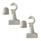Kit 2 Un Suporte Plástico 28mm Varão Cortina Simples Comum Ilhós Argola Cor Par Ponteira Inclusa Kit 2 Un Suporte Plástico 28mm Varão Cortina Simples Comum Ilhós Argola Cor Par Ponteira Inclusa