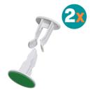 Kit 2 Un Trava Porta Prendedor Fixador Adesivo Parede Rodapé