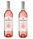 Kit 2 Un Vinho Casa Perini Rose Merlot Solidario 750 ml