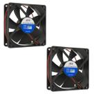 Kit 2 Und Cooler Ventilador Asa Fan 9025s-12 12v 92x92x25mm Resfriamento Eficiente Kit 2 Und Cooler Ventilador Asa Fan 9025s-12 12v 92x92x25mm Resfriamento Eficiente