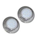 Kit 2 Und Refletor Led 9w Rgb Inox Iluminação Brustec Para Piscina 12v