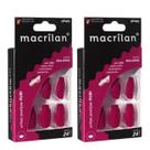 Kit 2 Unhas Postiças Bailarina Rubi UP403 - Macrilan