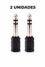 Kit 2 Unidades Adaptador P10 Macho para P2 Fêmea Estério Original Adaptador De Microfone P10 Kit 2 Unidades Adaptador P10 Macho para P2 Fêmea Estério Original Adaptador De Microfone P10