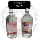 Kit 2 Unidades - Água de Flor de Laranjeira, 1 Água de Rosas 1L Kit 2 Unidades - Água de Flor de Laranjeira, 1 Água de Rosas 1L