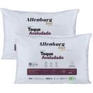 Kit 2 Unidades, Altenburg Travesseiro Toque Aveludado, 48 x 68 cm, Extra Macio, Edição Comemorativa 100 Anos, Branco