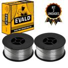 Kit 2 Unidades Arame para Solda MIG 0,8mm Rolo com 1 KG s Gás com Fluxo Flux Core E71T1-GS EVALD