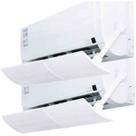 Kit 2 Unidades Defletor Ar Condicionado Split Ajustavel Tamanho 57 a108cm Branco Fácil Instalação