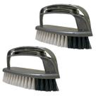 Kit 2 Unidades Escova de Limpeza Multiuso Esfregona SUPERPRO Bettanin Para Roupas Tênis Com Alça Para Mãos Ergonômica
