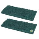 Kit 2 Unidades Fibra de Limpeza Pesada Verde British 10 cm x 23 cm Para Panelas Pisos Azulejos Limpeza Pós Obra Crostas
