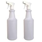 Kit 2 Unidades Frasco Borrifador 1L / Pulverizador 1 Litro Profissional PV2001 Bralimpia - Spray Stream Leque / Jato