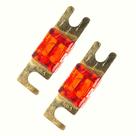 Kit 2 Unidades Fusível Mini Midi Faca Modelo Anl Banhado a Ouro Reforçado Faquinha Pequeno Solar
