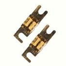 Kit 2 Unidades Fusível Mini Midi Faca Modelo Anl Banhado a Ouro Reforçado Faquinha Pequeno Solar