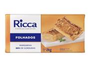Kit 2 Unidades Margarina Folhada Ricca 2kg Bunge Kit 2 Unidades Margarina Folhada Ricca 2kg Bunge