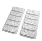 Kit 2 Unidades Molde de Gesso Borboleta - Branco