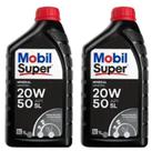 kit 2 unidades oleo 20w50 Mineral para carros Mobil 1 litros