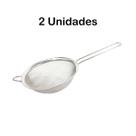 Kit 2 Unidades Peneira Moderna De Inox 16cm