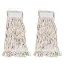 Kit 2 Unidades Refil Úmido Mop Esfregão Algodão 330g Cinta Ponta Loop / Para Limpeza de Pisos Com Alto poder de Absorção