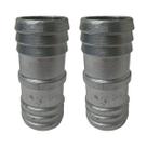 Kit 2 Uniões Emenda Reta Alumínio Para Mangueira 1.1/2 Polegada Londribor