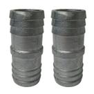 Kit 2 Uniões Emenda Reta Alumínio Para Mangueira 1.1/4 Polegada Londribor