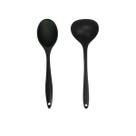 Kit 2 Utensílios De Cozinha Silicone Premium Colher Concha